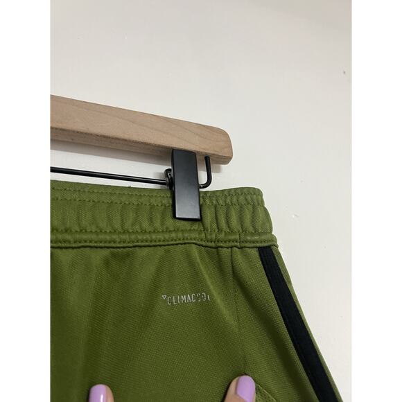 Adidas Tiro Pants Mens Small Tapered Ankle Zip Athletic Climacool GREEN - Picture 4 of 5